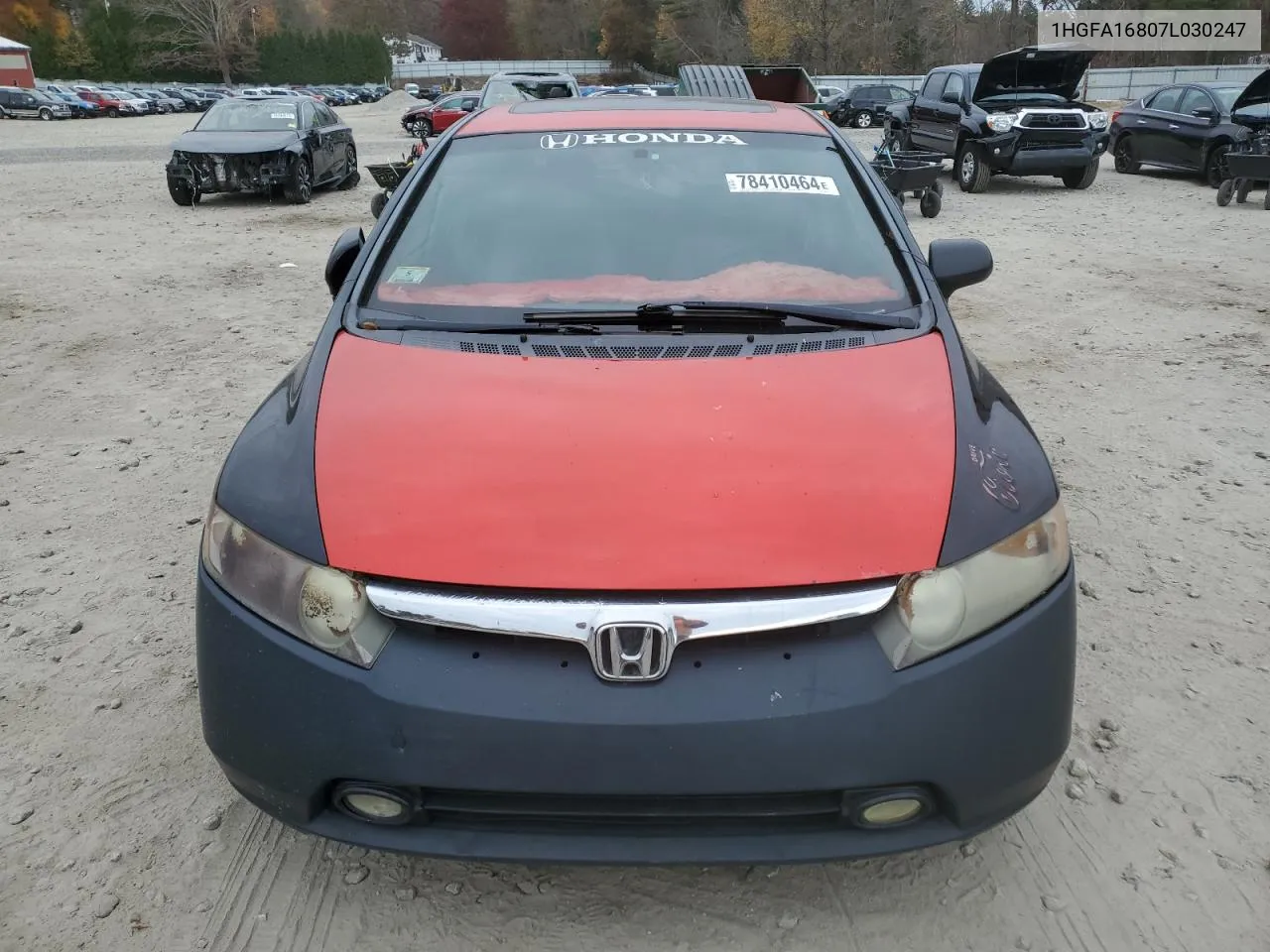 2007 Honda Civic Ex VIN: 1HGFA16807L030247 Lot: 78410464