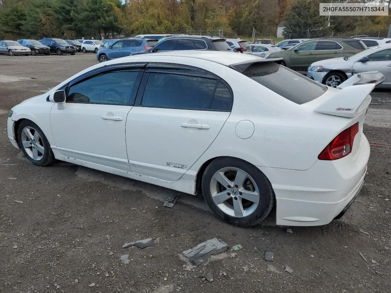 2007 Honda Civic Si VIN: 2HGFA55507H715344 Lot: 78476354