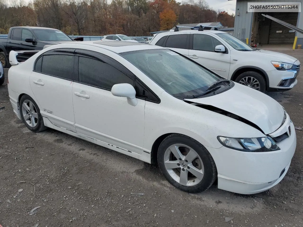 2007 Honda Civic Si VIN: 2HGFA55507H715344 Lot: 78476354