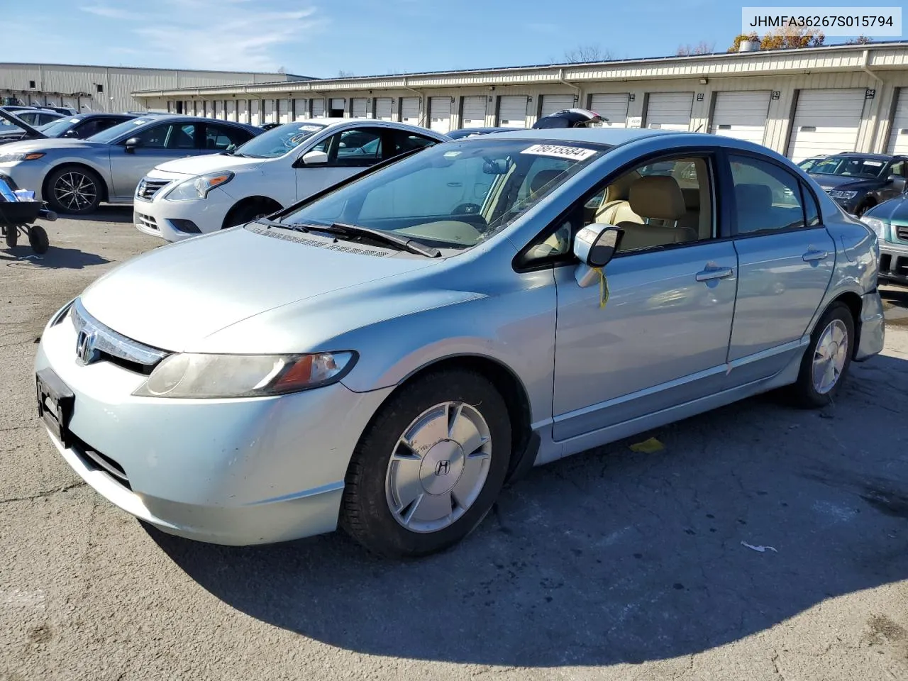 2007 Honda Civic Hybrid VIN: JHMFA36267S015794 Lot: 78615584