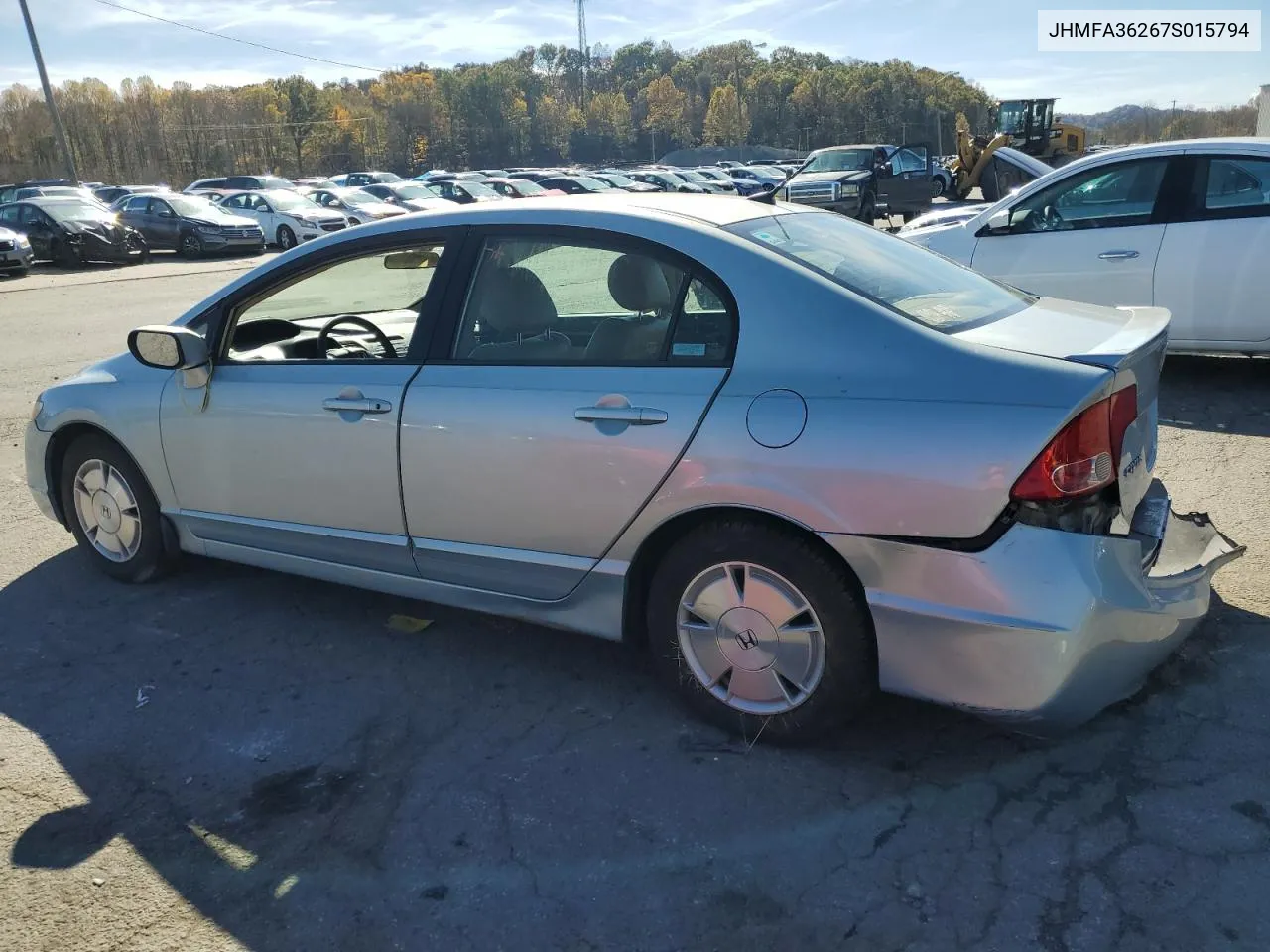 2007 Honda Civic Hybrid VIN: JHMFA36267S015794 Lot: 78615584