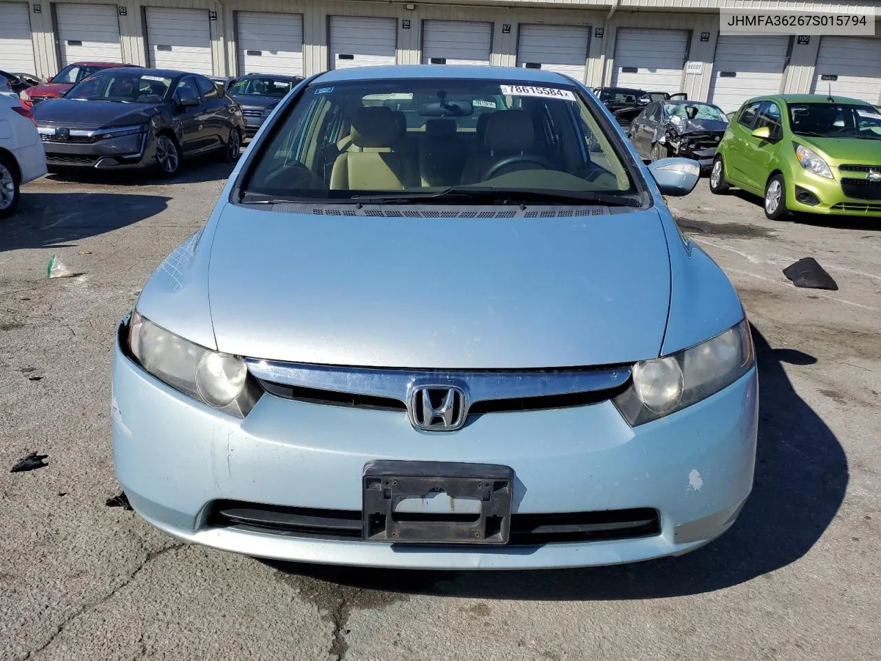 2007 Honda Civic Hybrid VIN: JHMFA36267S015794 Lot: 78615584