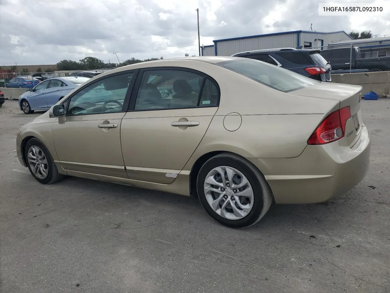 2007 Honda Civic Lx VIN: 1HGFA16587L092310 Lot: 78628824