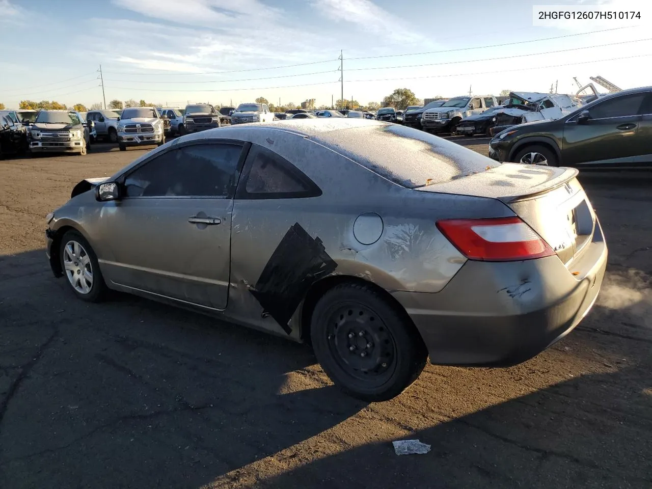 2007 Honda Civic Lx VIN: 2HGFG12607H510174 Lot: 78706234