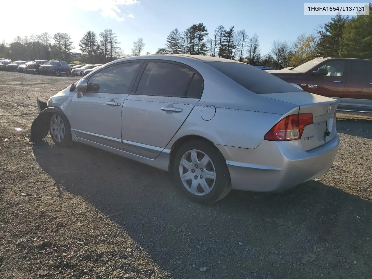 2007 Honda Civic Lx VIN: 1HGFA16547L137131 Lot: 78760614