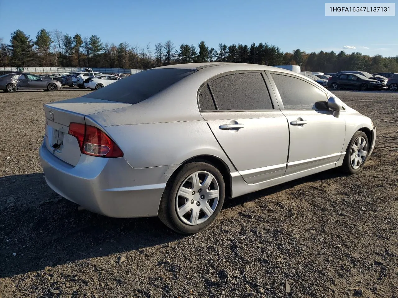 2007 Honda Civic Lx VIN: 1HGFA16547L137131 Lot: 78760614