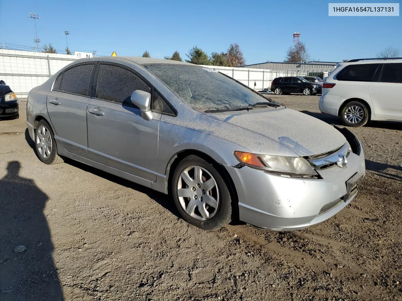 2007 Honda Civic Lx VIN: 1HGFA16547L137131 Lot: 78760614