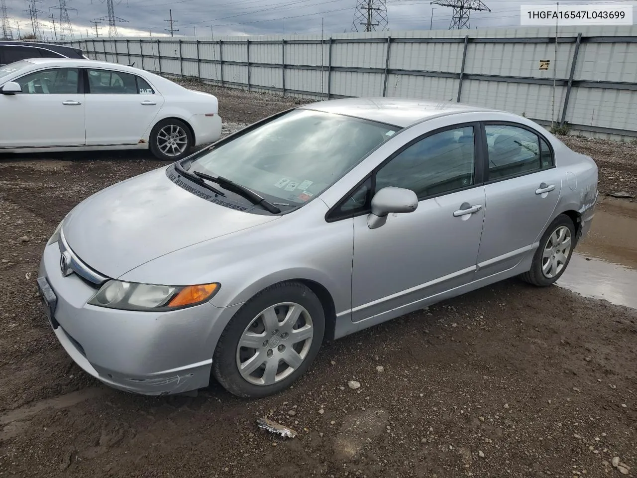 2007 Honda Civic Lx VIN: 1HGFA16547L043699 Lot: 78825444