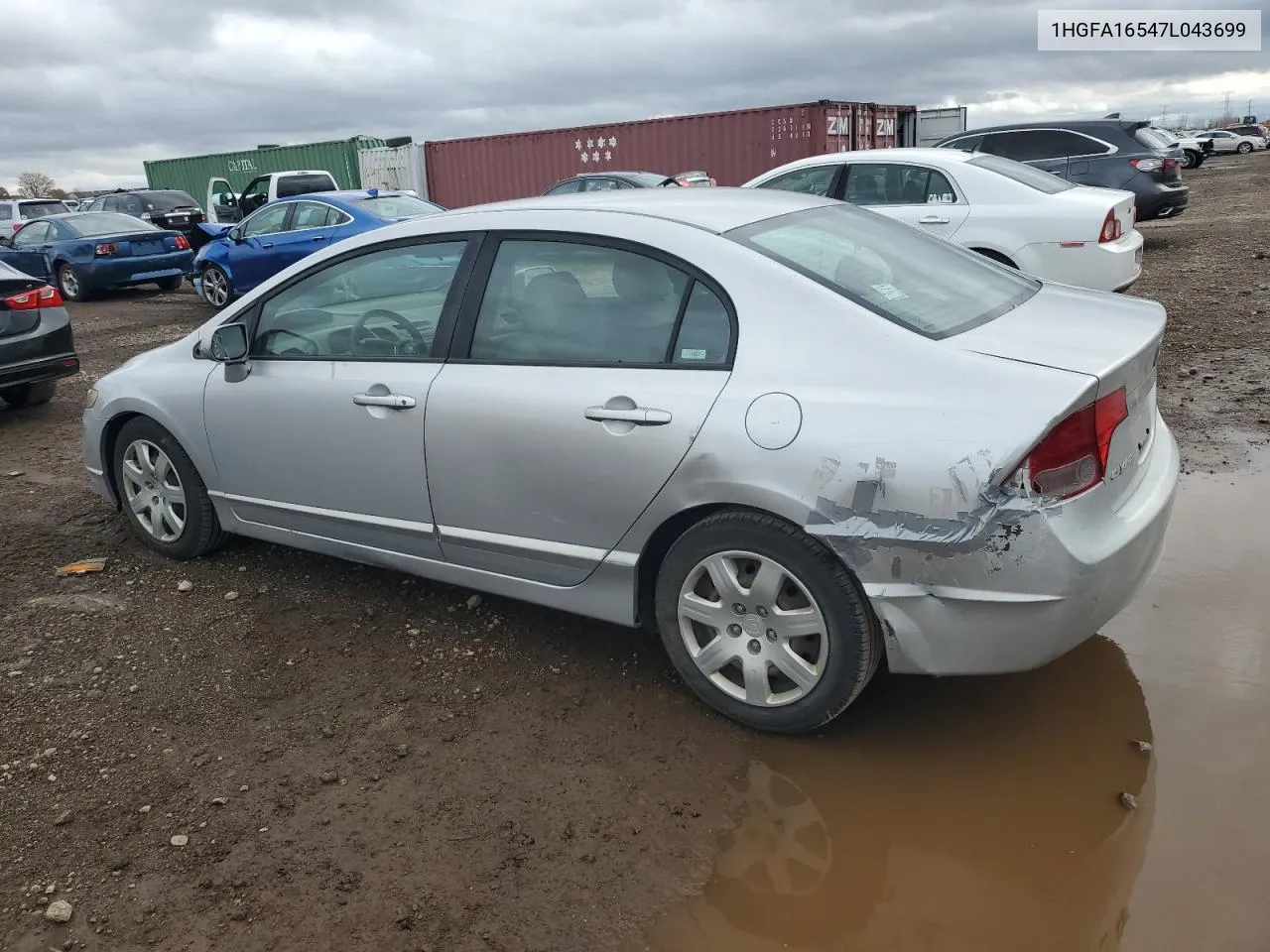 2007 Honda Civic Lx VIN: 1HGFA16547L043699 Lot: 78825444