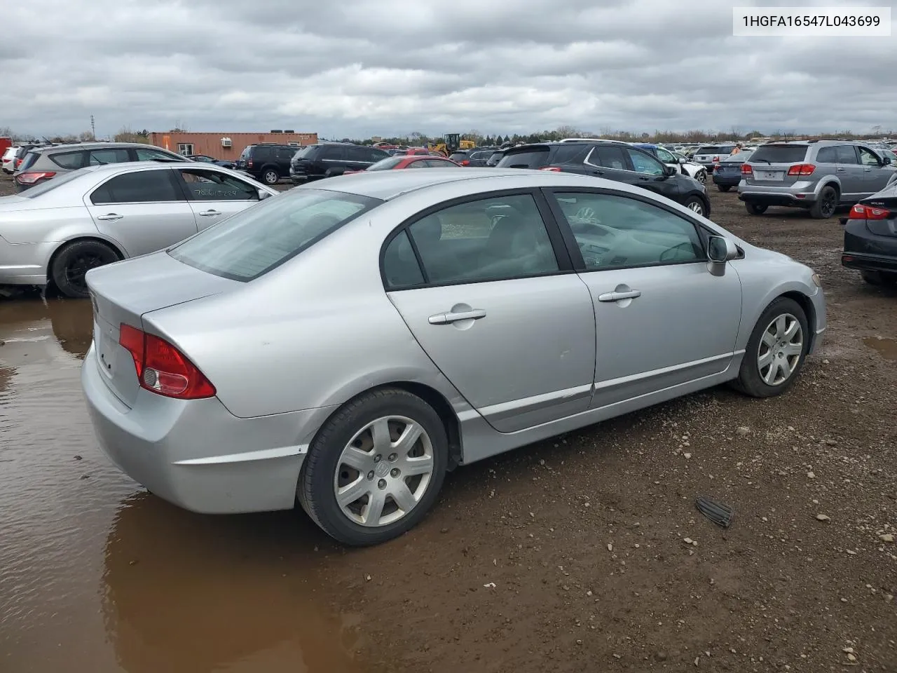 2007 Honda Civic Lx VIN: 1HGFA16547L043699 Lot: 78825444