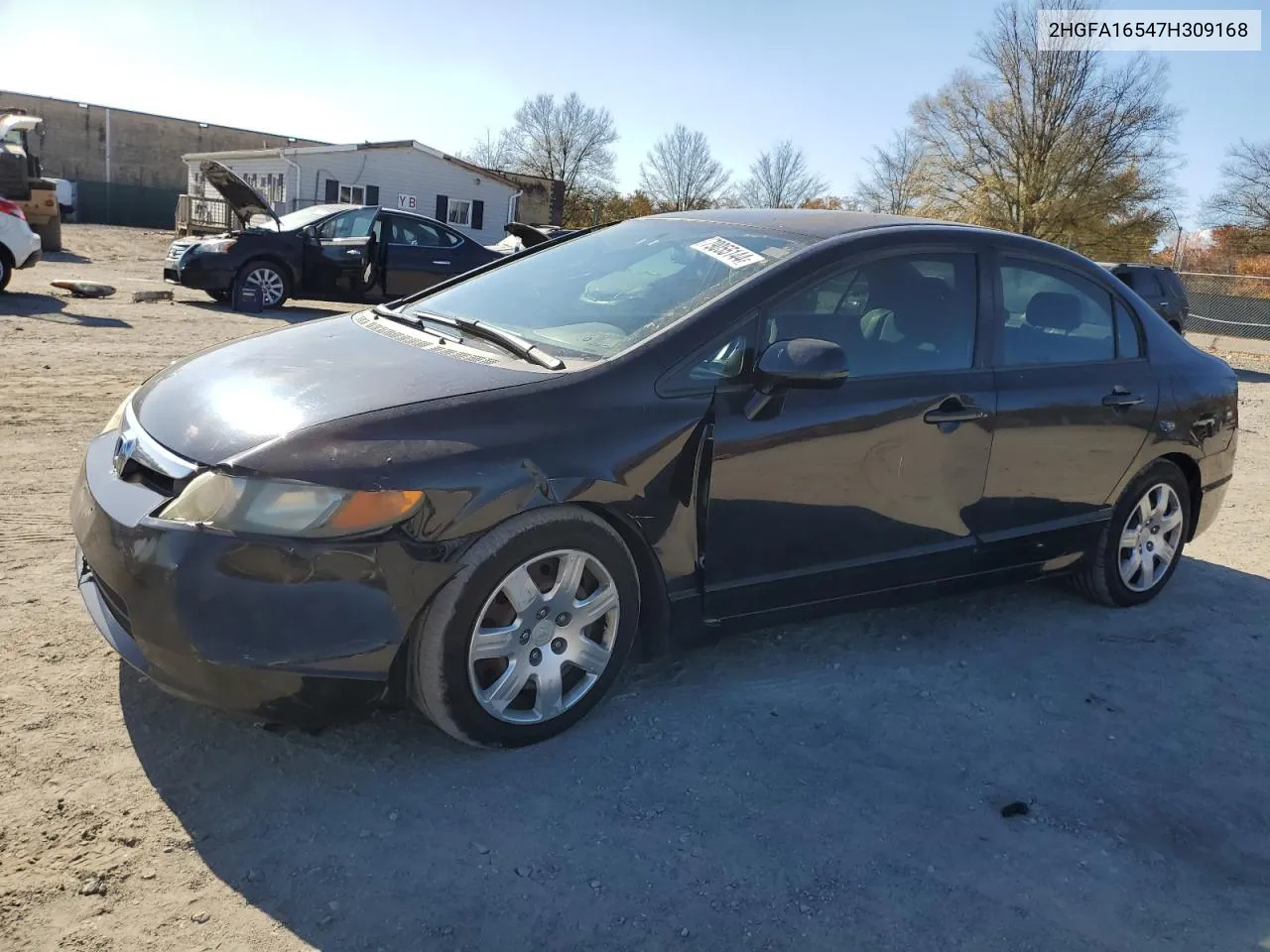 2007 Honda Civic Lx VIN: 2HGFA16547H309168 Lot: 79055144