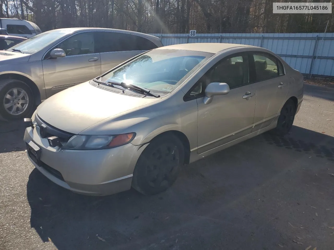 2007 Honda Civic Lx VIN: 1HGFA16577L045186 Lot: 79364754