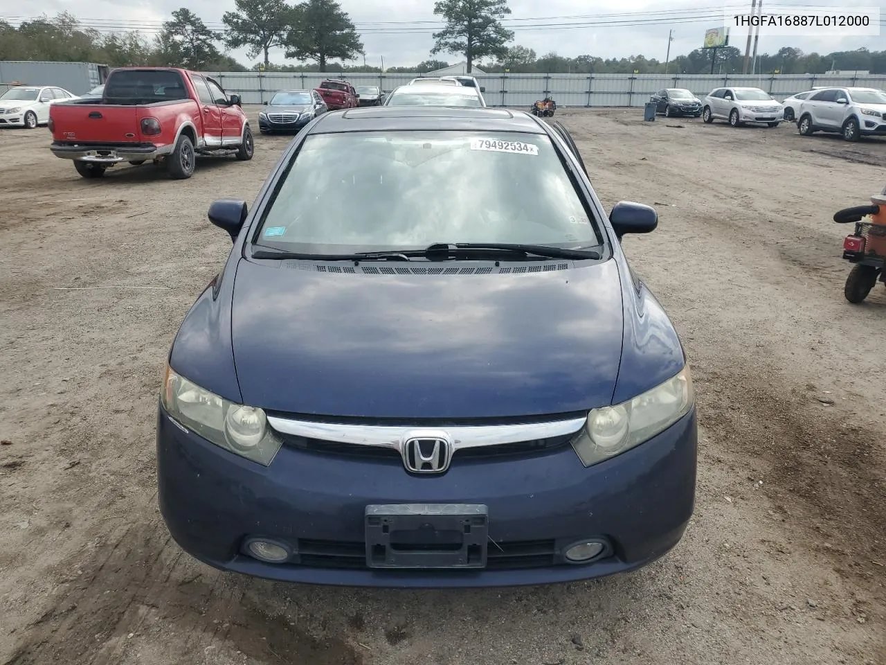 2007 Honda Civic Ex VIN: 1HGFA16887L012000 Lot: 79492534