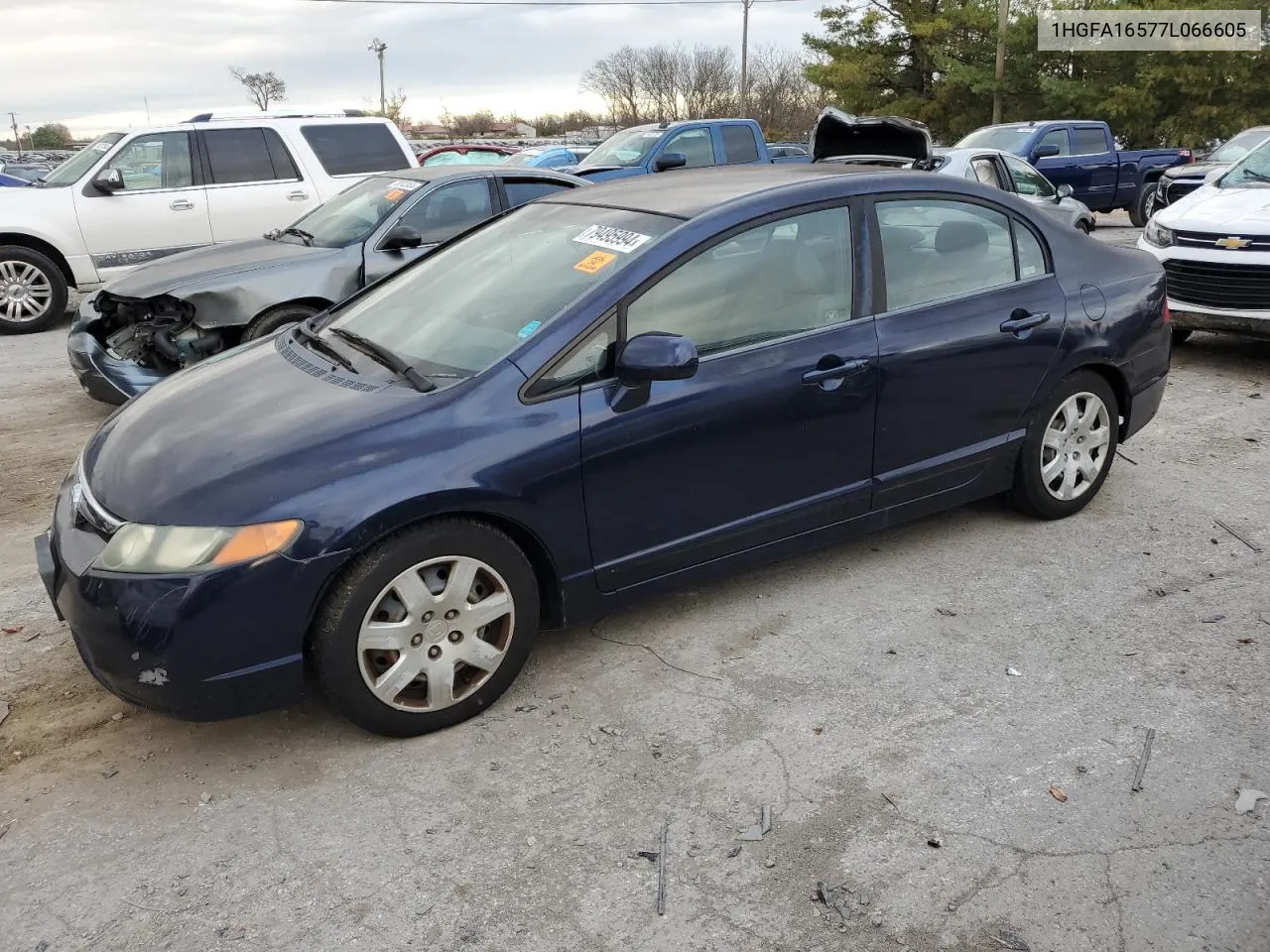 2007 Honda Civic Lx VIN: 1HGFA16577L066605 Lot: 79495994