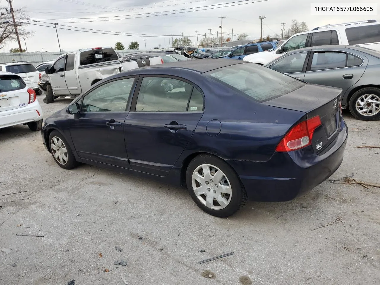 2007 Honda Civic Lx VIN: 1HGFA16577L066605 Lot: 79495994