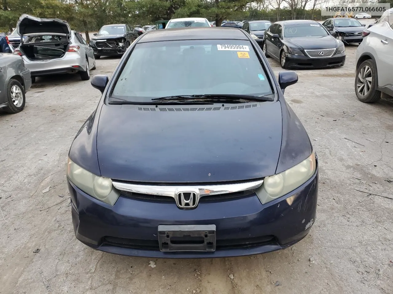 2007 Honda Civic Lx VIN: 1HGFA16577L066605 Lot: 79495994