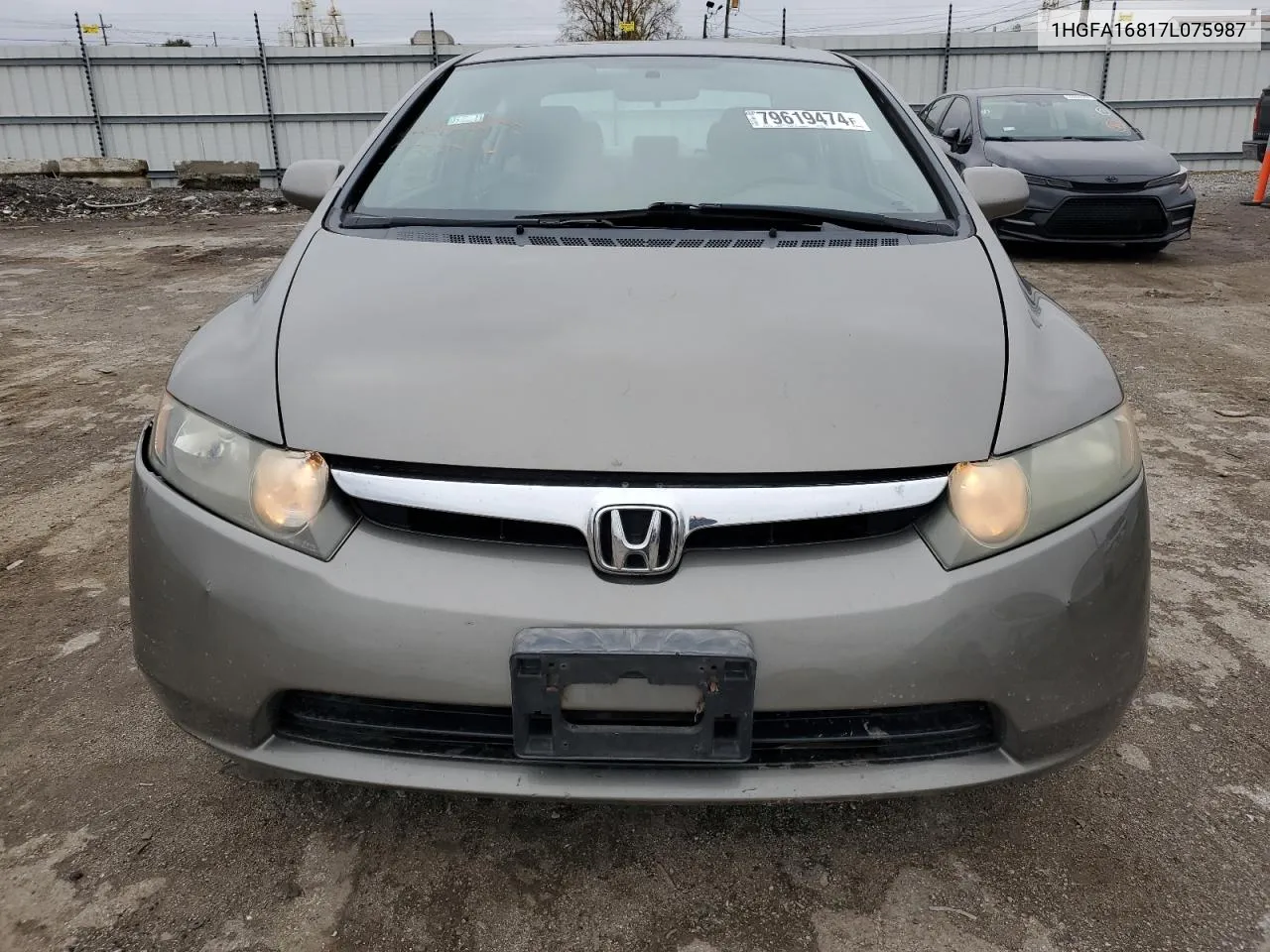 2007 Honda Civic Ex VIN: 1HGFA16817L075987 Lot: 79619474