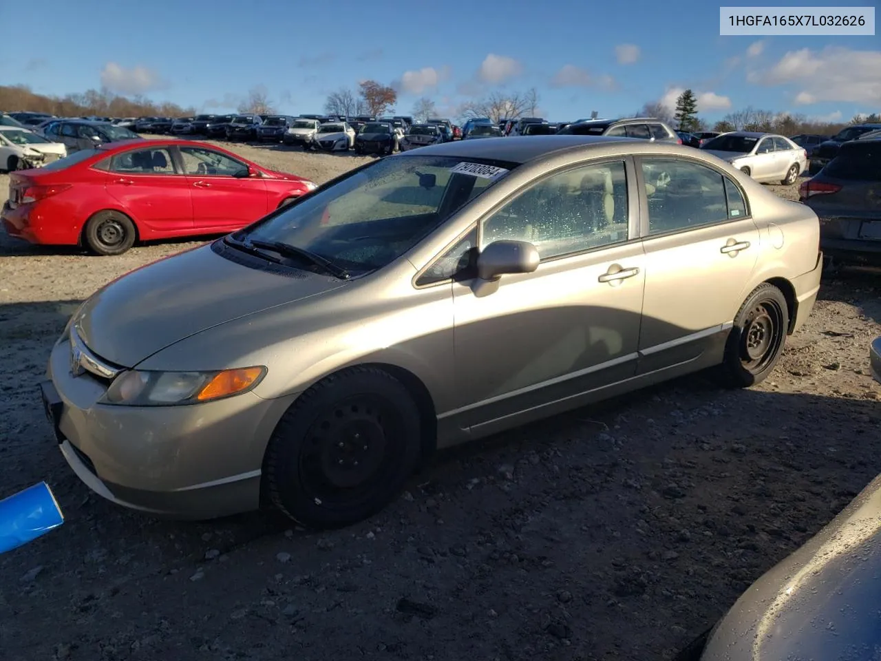 2007 Honda Civic Lx VIN: 1HGFA165X7L032626 Lot: 79703084