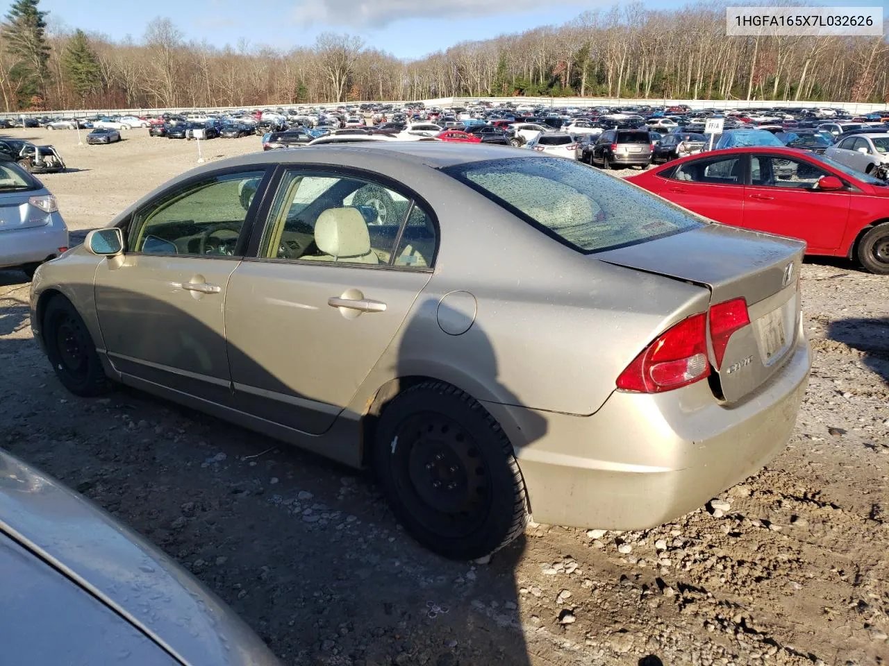 2007 Honda Civic Lx VIN: 1HGFA165X7L032626 Lot: 79703084