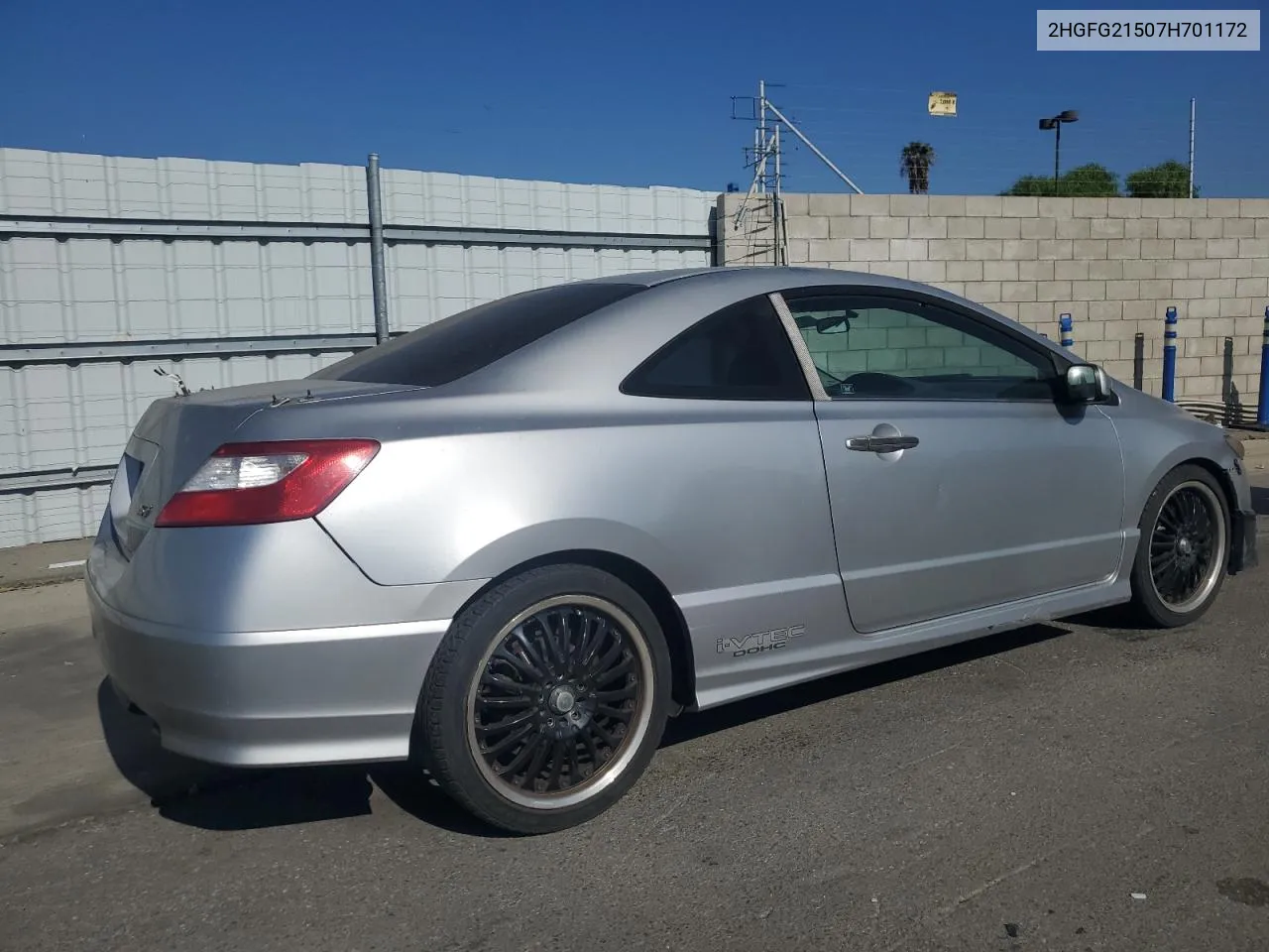 2007 Honda Civic Si VIN: 2HGFG21507H701172 Lot: 79950024