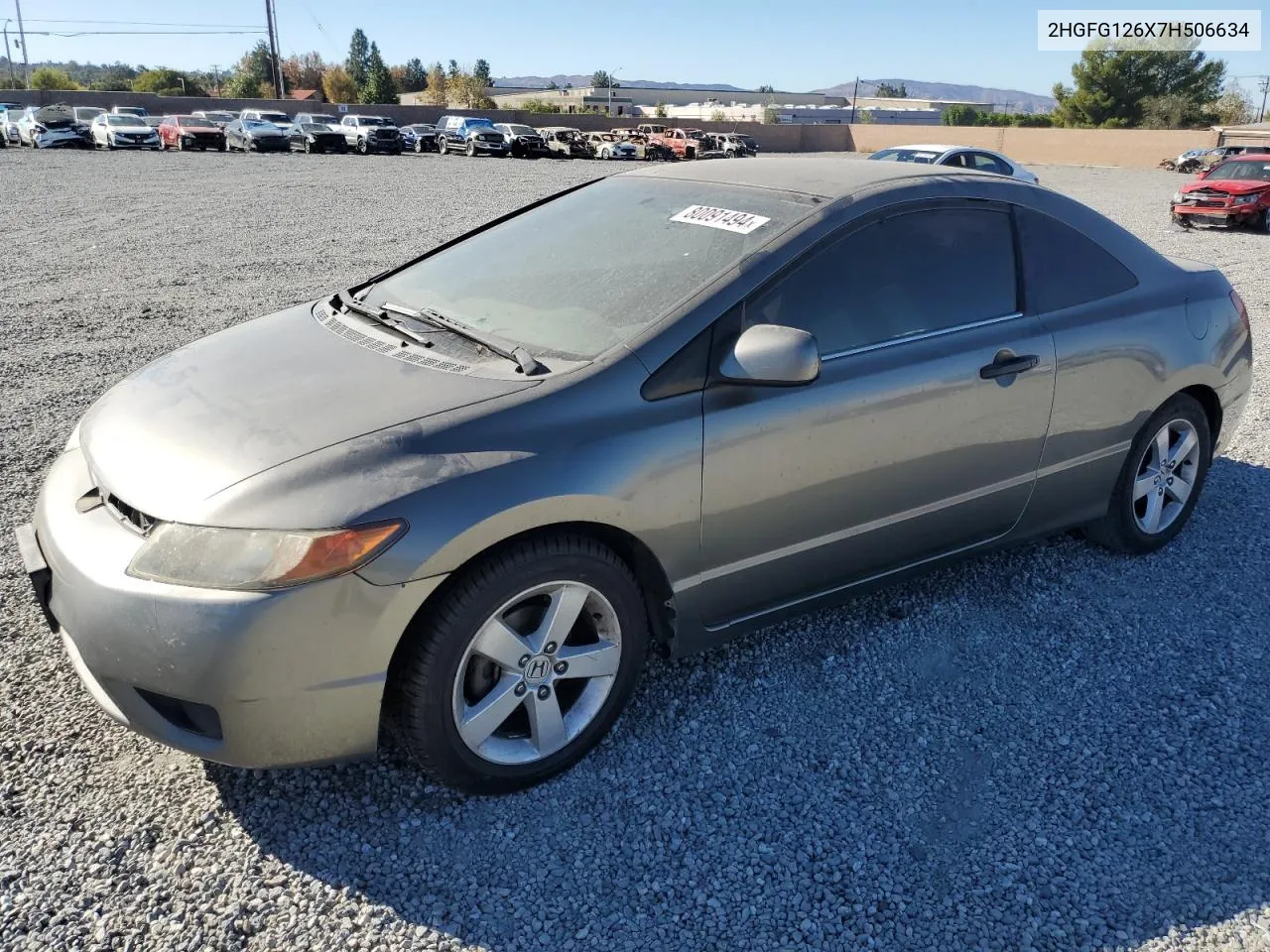 2007 Honda Civic Lx VIN: 2HGFG126X7H506634 Lot: 80091494