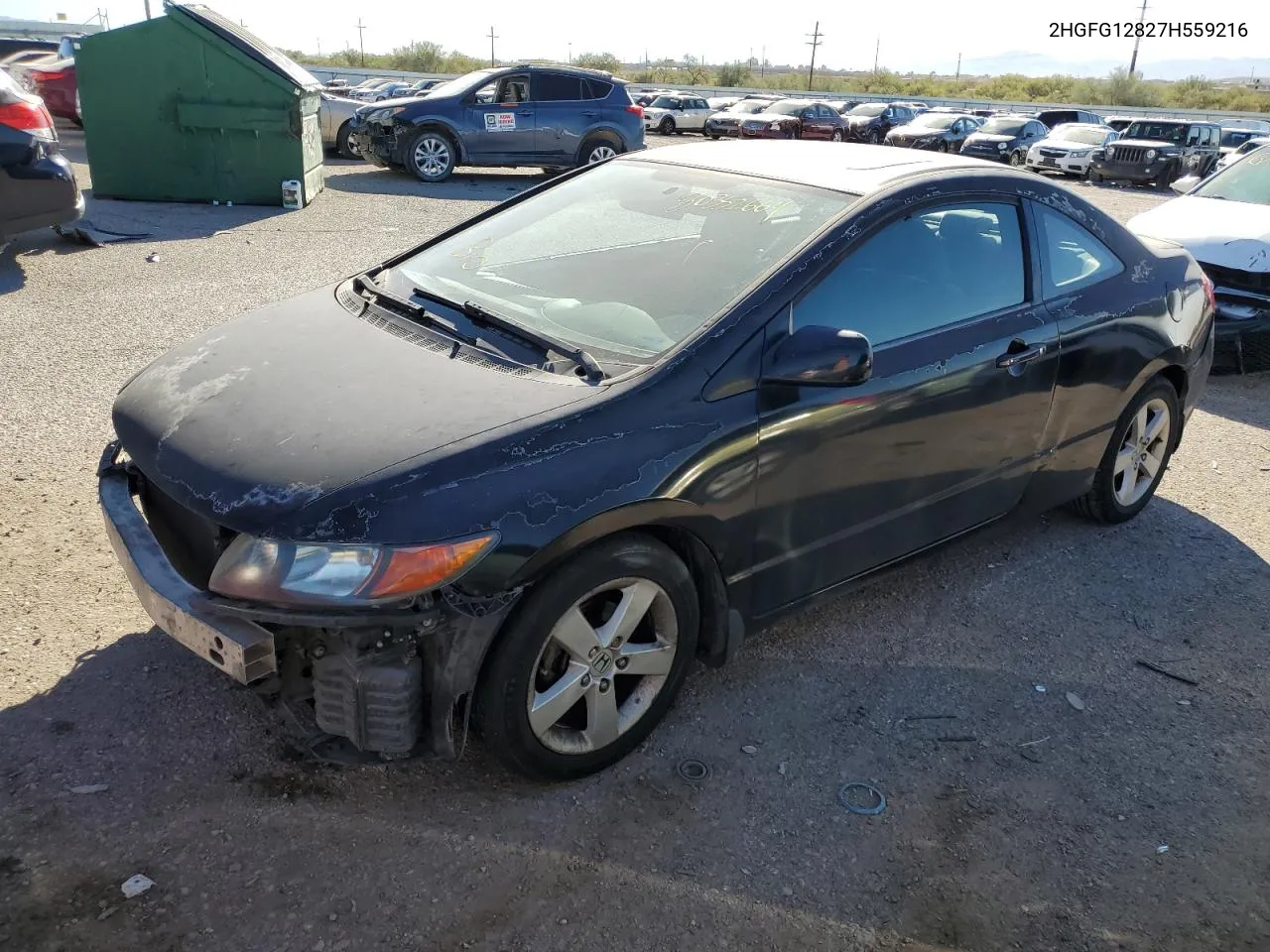 2007 Honda Civic Ex VIN: 2HGFG12827H559216 Lot: 80352664