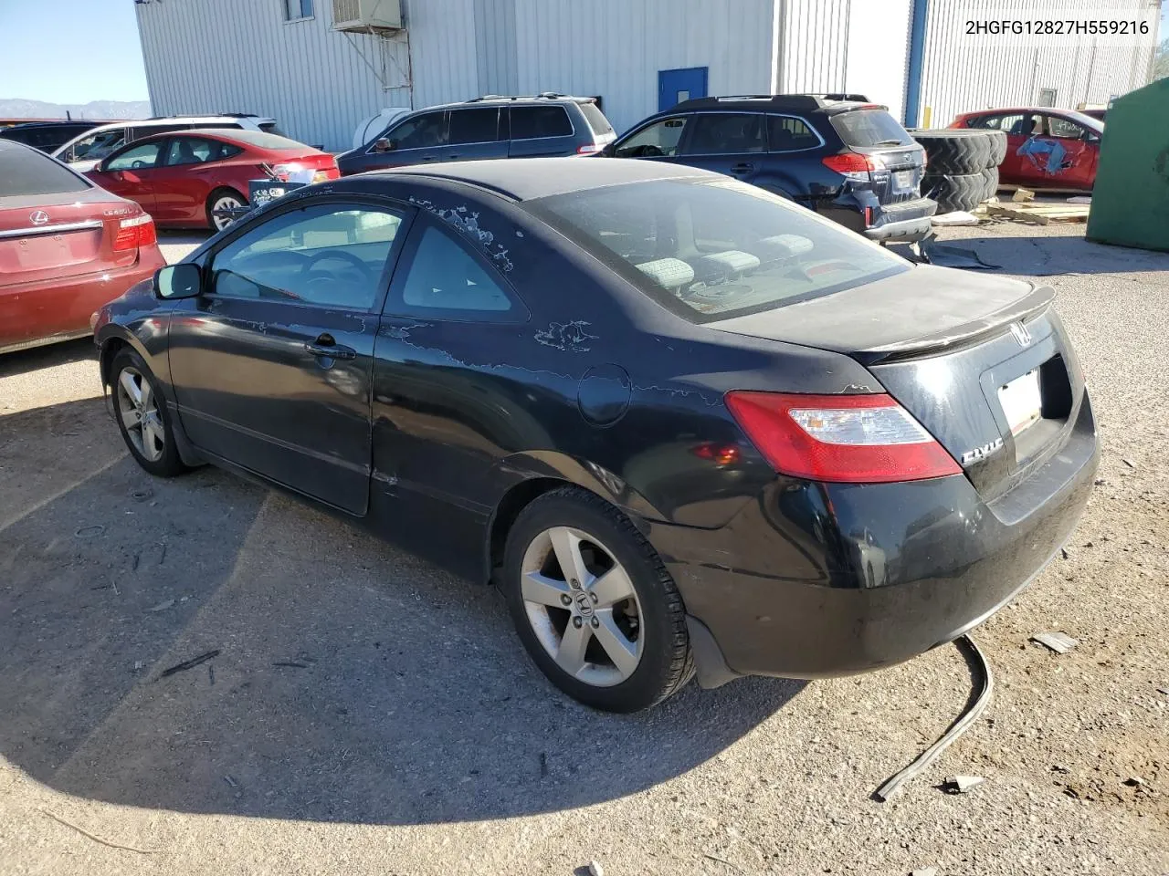 2007 Honda Civic Ex VIN: 2HGFG12827H559216 Lot: 80352664