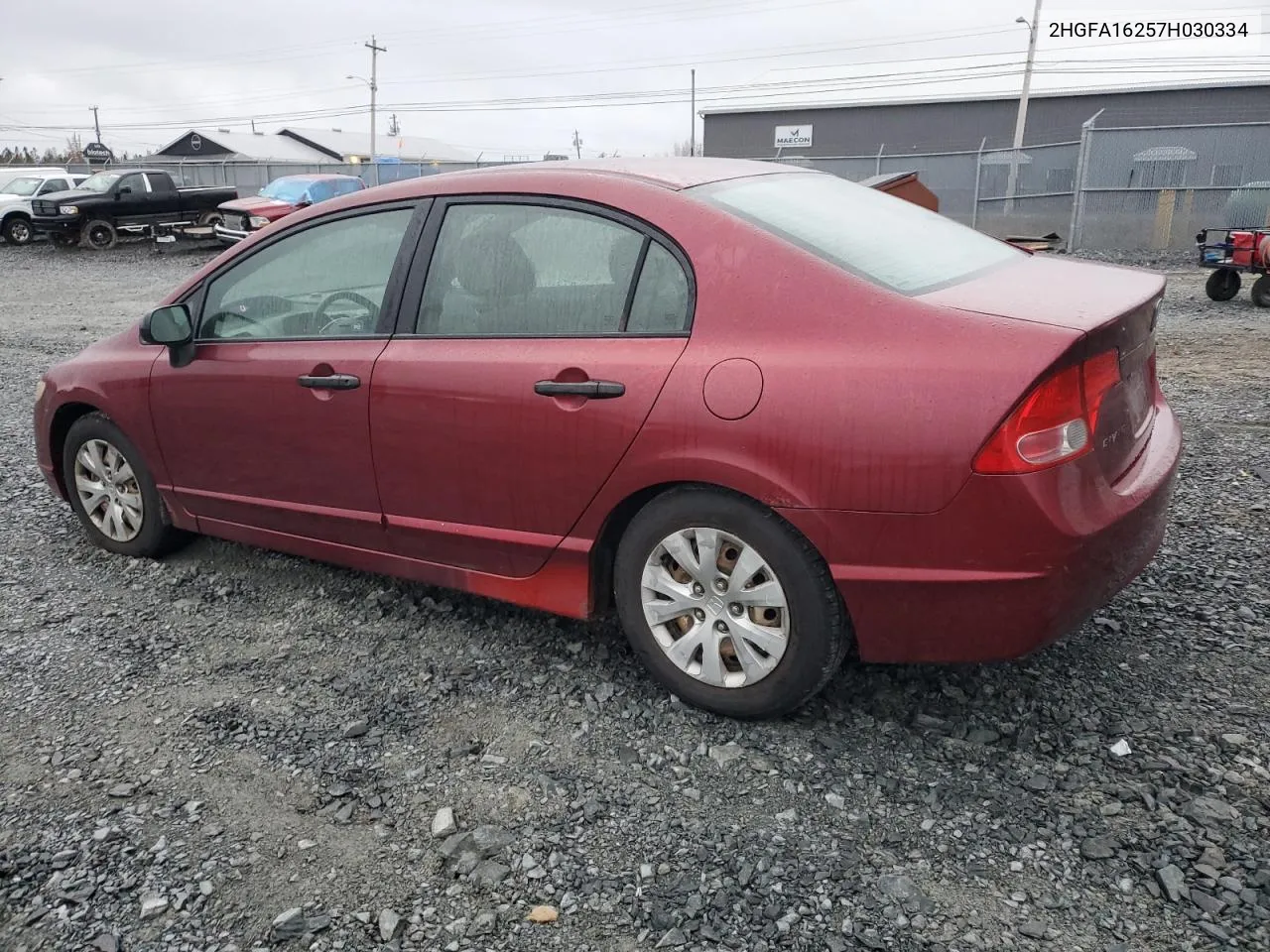 2007 Honda Civic Dx VIN: 2HGFA16257H030334 Lot: 80715124