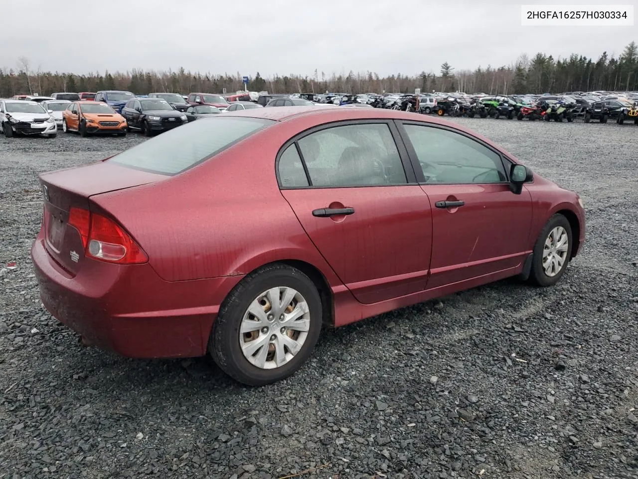 2007 Honda Civic Dx VIN: 2HGFA16257H030334 Lot: 80715124