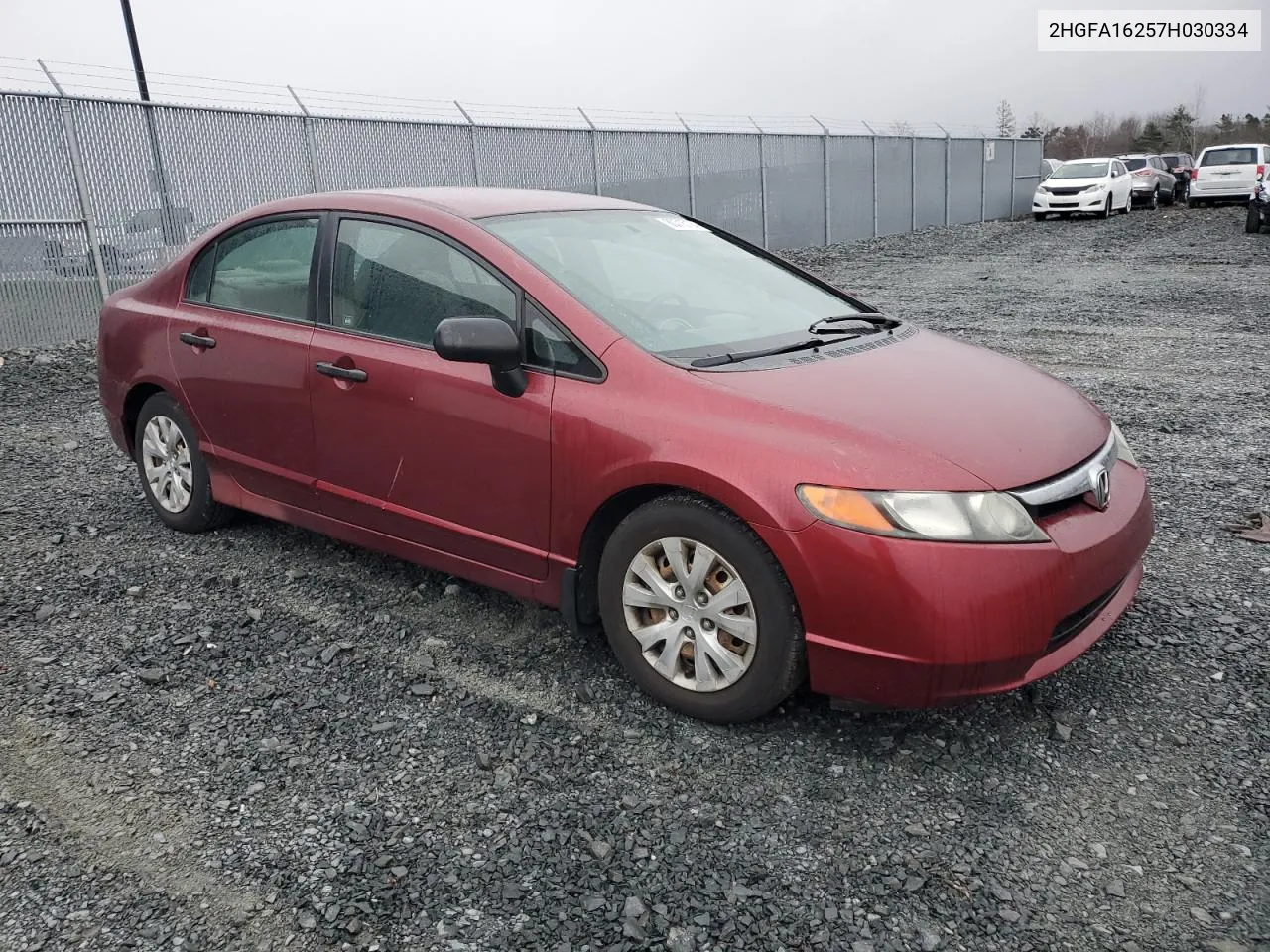 2007 Honda Civic Dx VIN: 2HGFA16257H030334 Lot: 80715124