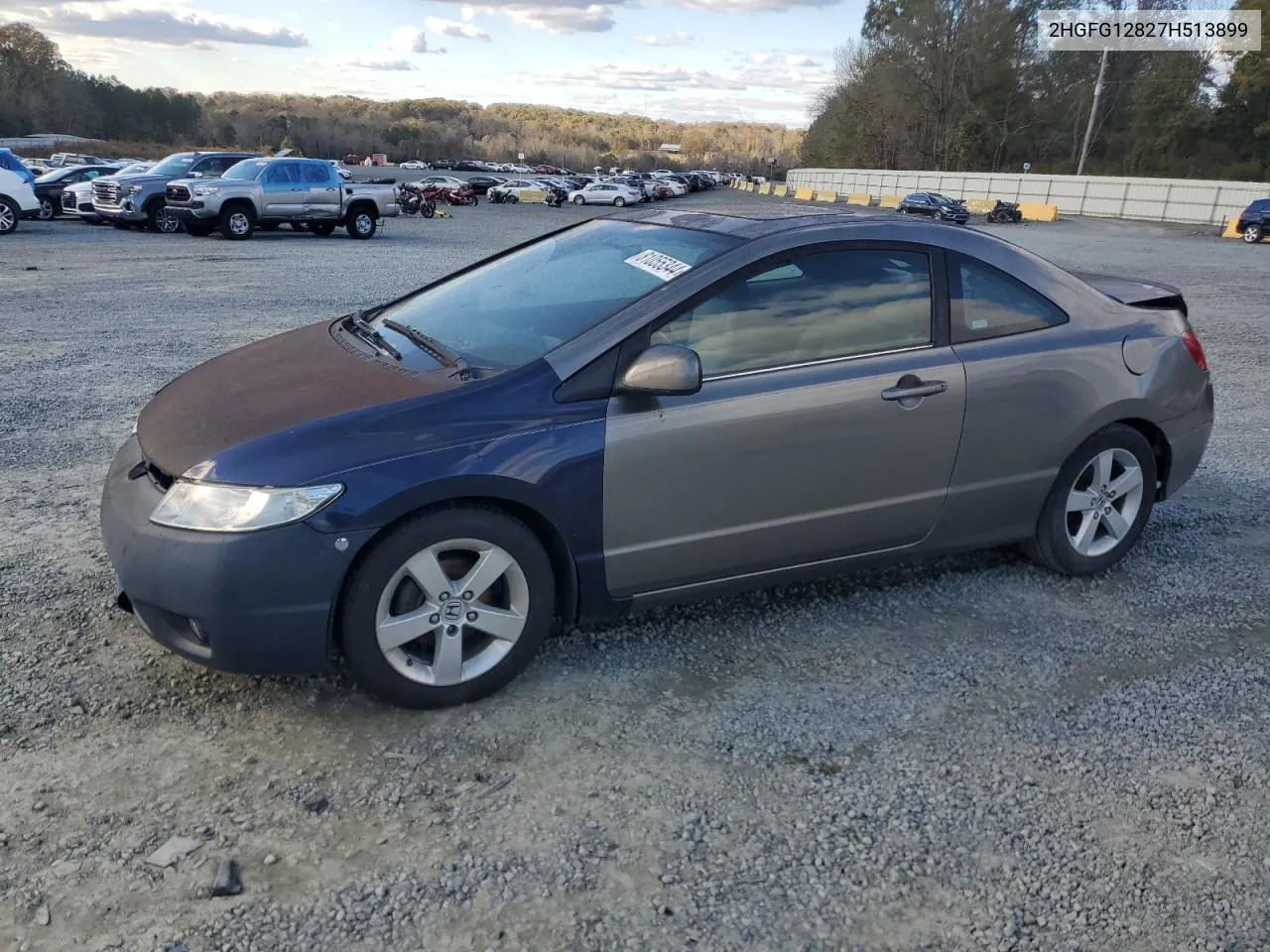 2007 Honda Civic Ex VIN: 2HGFG12827H513899 Lot: 81055344