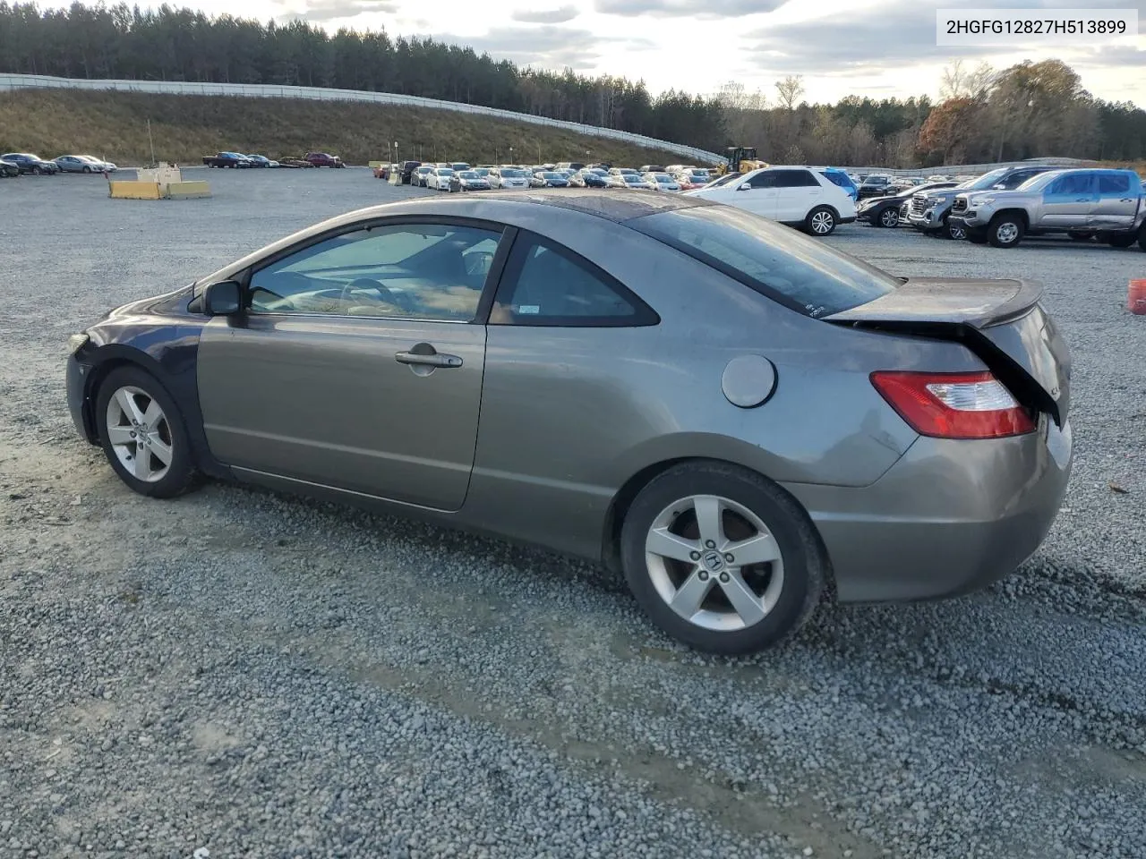 2007 Honda Civic Ex VIN: 2HGFG12827H513899 Lot: 81055344