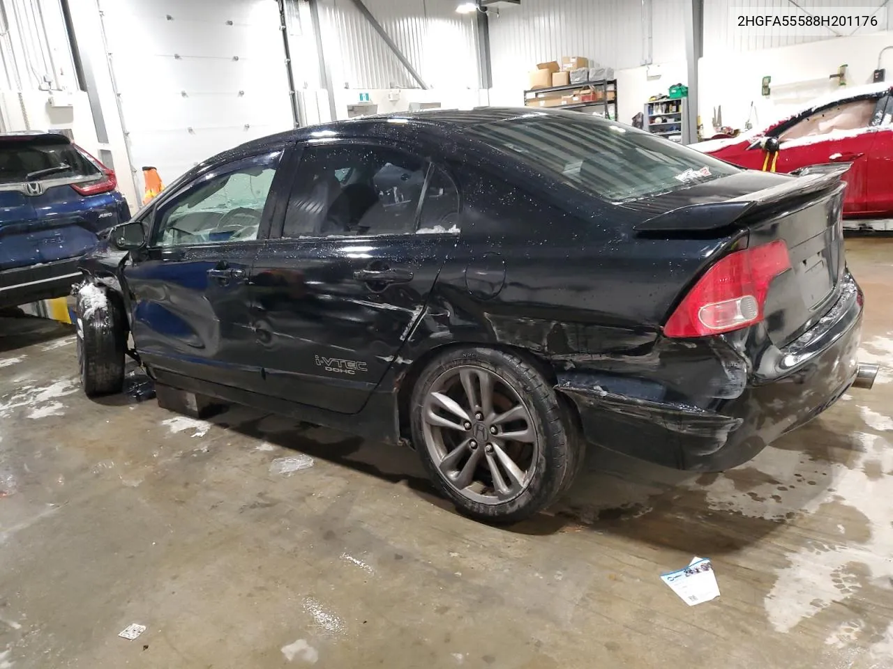 2008 Honda Civic Si VIN: 2HGFA55588H201176 Lot: 39146844