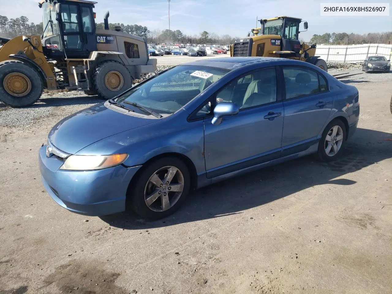 2008 Honda Civic Exl VIN: 2HGFA169X8H526907 Lot: 41519234