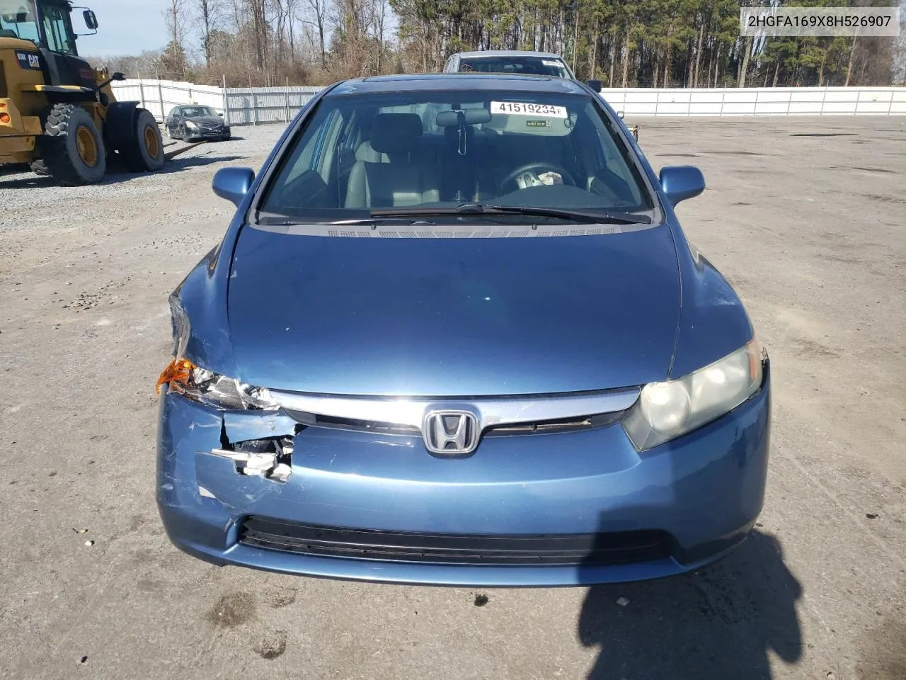 2008 Honda Civic Exl VIN: 2HGFA169X8H526907 Lot: 41519234