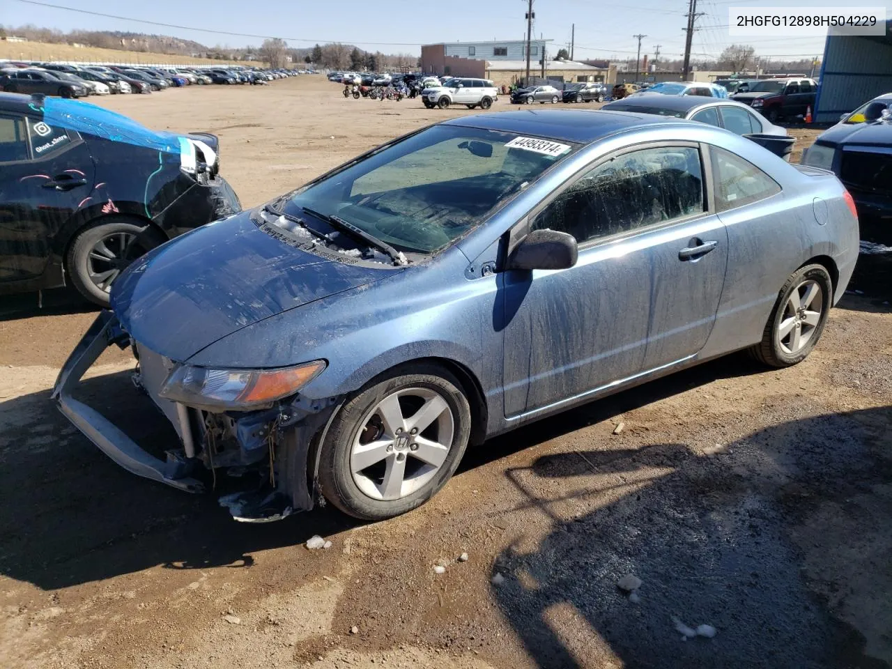 2008 Honda Civic Ex VIN: 2HGFG12898H504229 Lot: 44993314