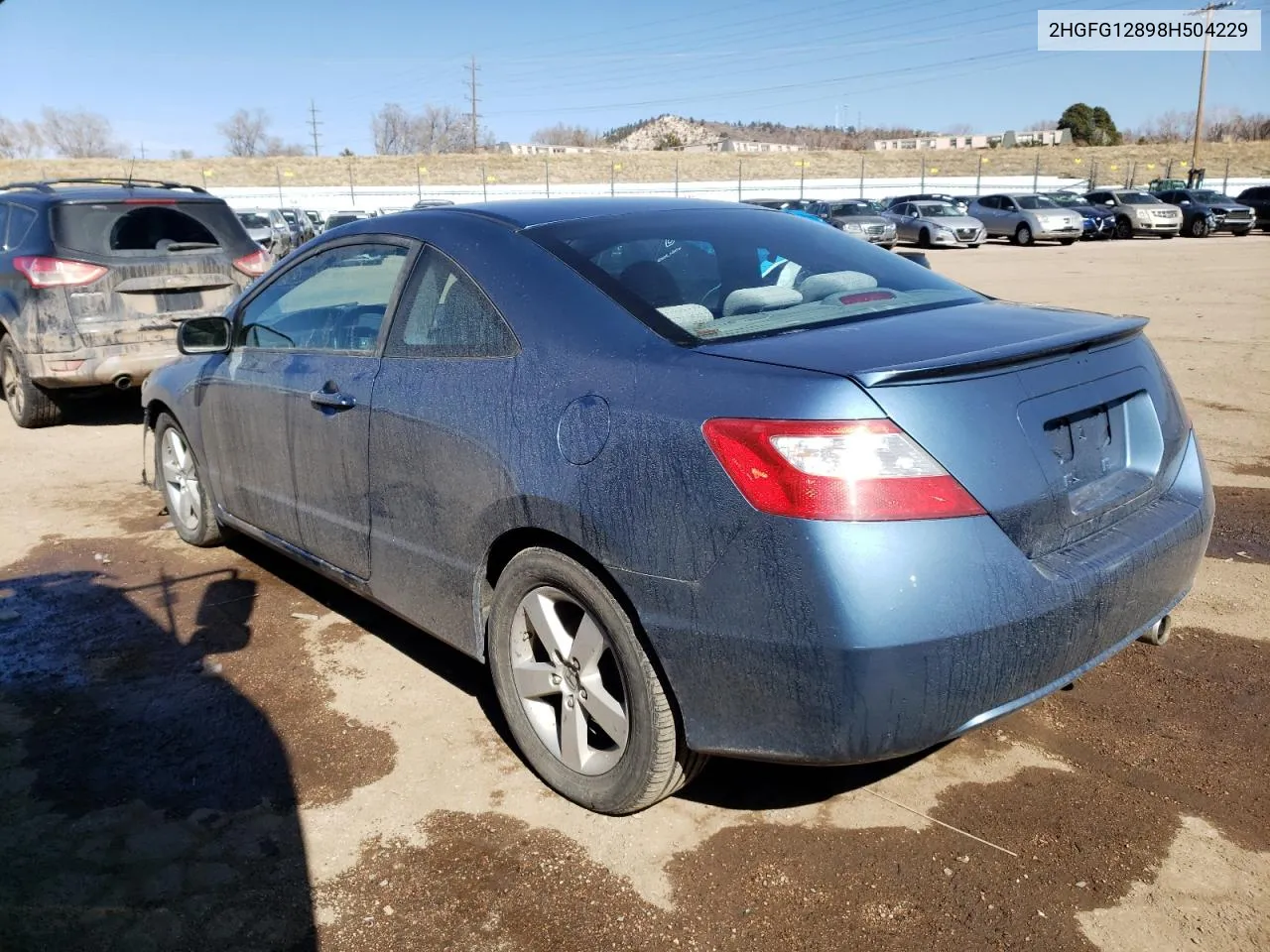 2008 Honda Civic Ex VIN: 2HGFG12898H504229 Lot: 44993314