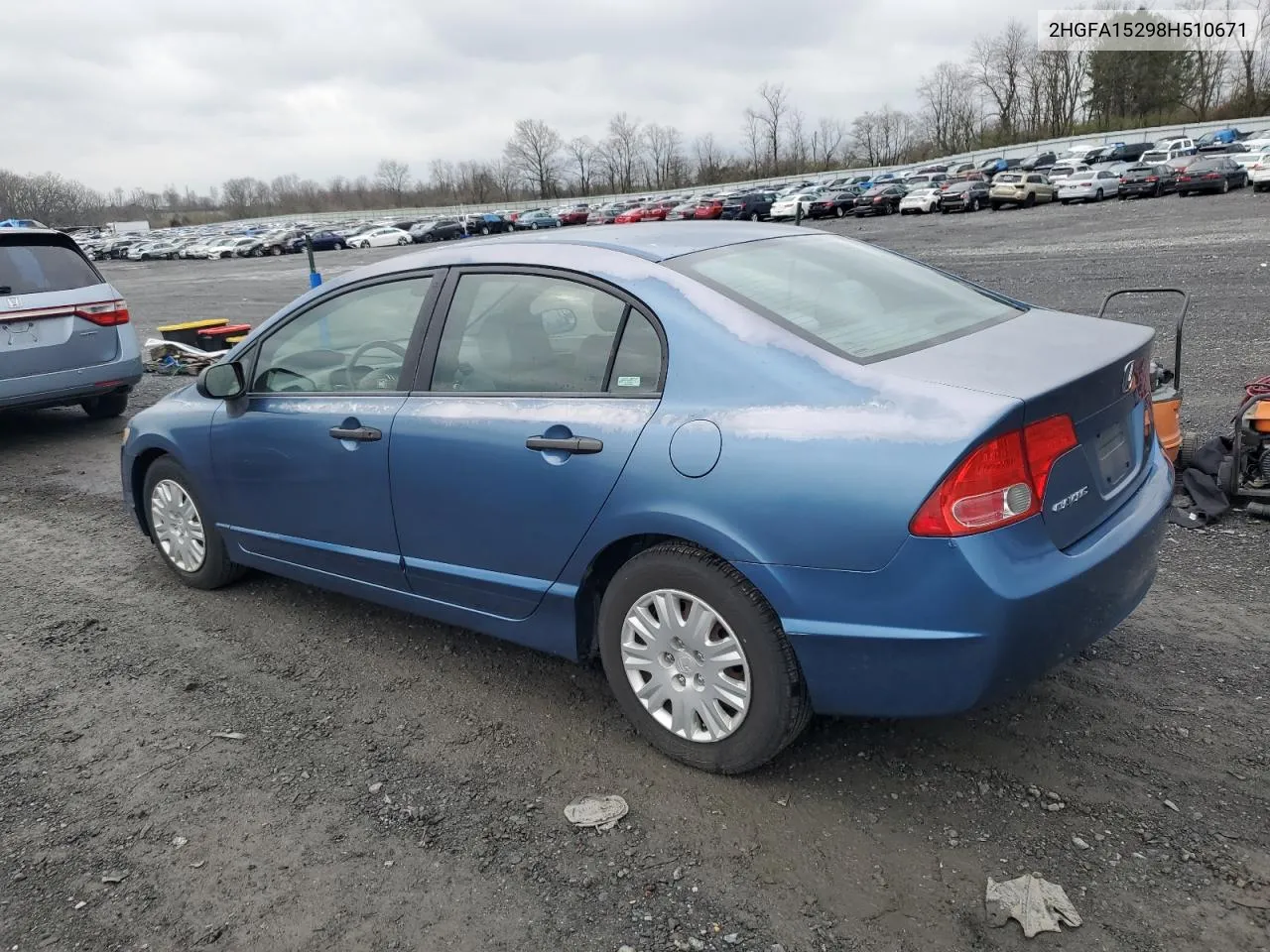 2HGFA15298H510671 2008 Honda Civic Dx