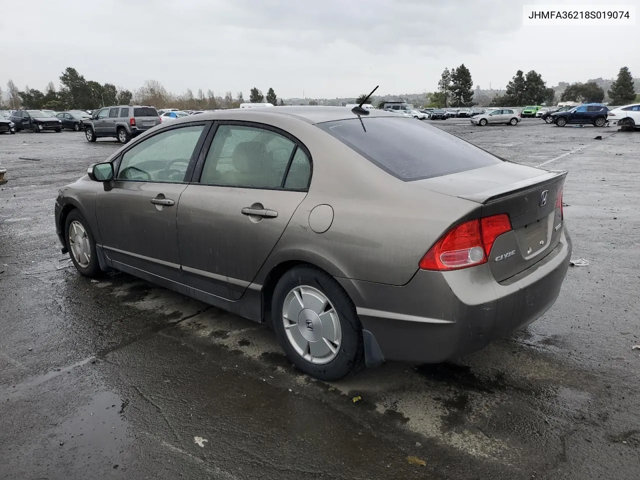 2008 Honda Civic Hybrid VIN: JHMFA36218S019074 Lot: 48922314