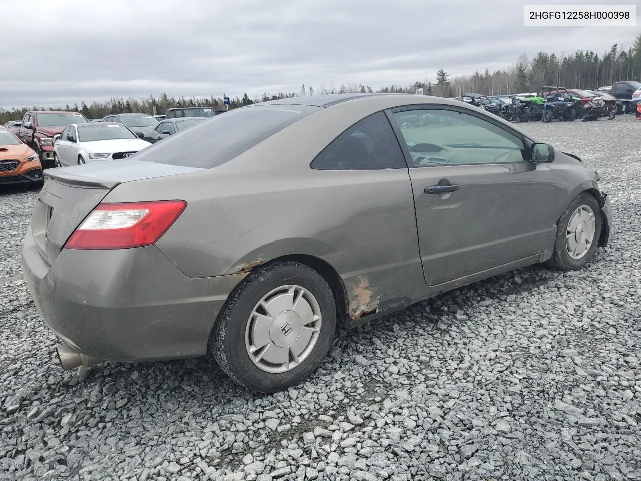 2008 Honda Civic Dx VIN: 2HGFG12258H000398 Lot: 54154434