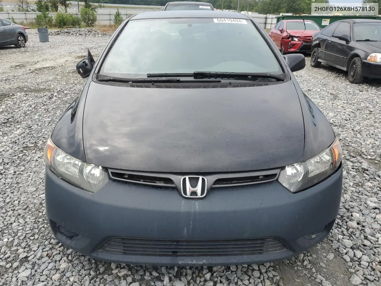 2008 Honda Civic Lx VIN: 2HGFG126X8H578130 Lot: 60419494