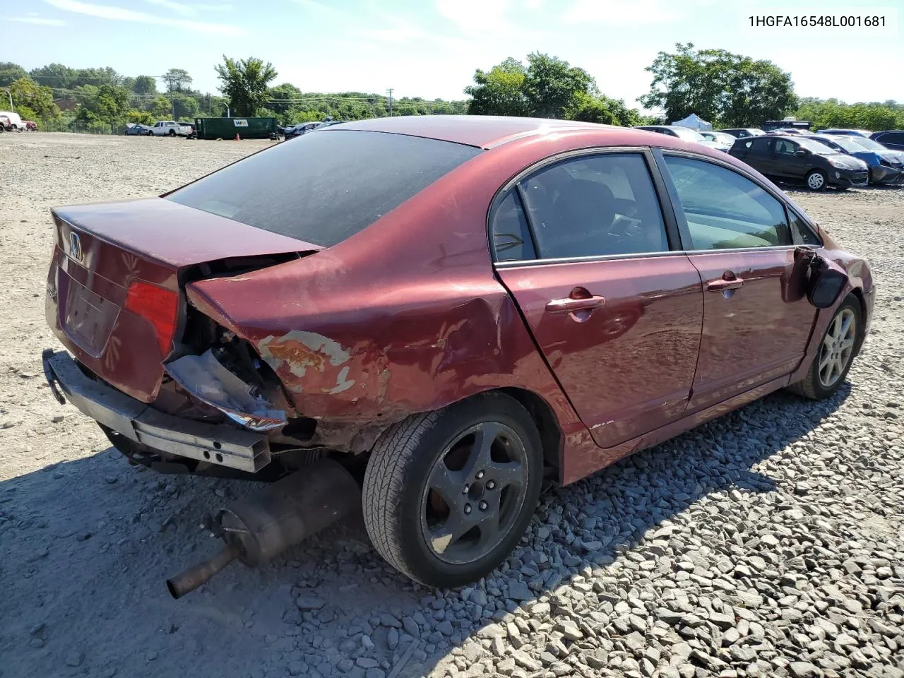 2008 Honda Civic Lx VIN: 1HGFA16548L001681 Lot: 61515944