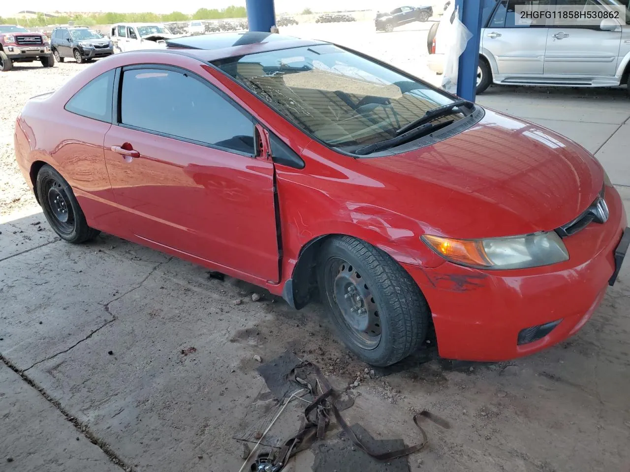 2008 Honda Civic Ex VIN: 2HGFG11858H530862 Lot: 62280454