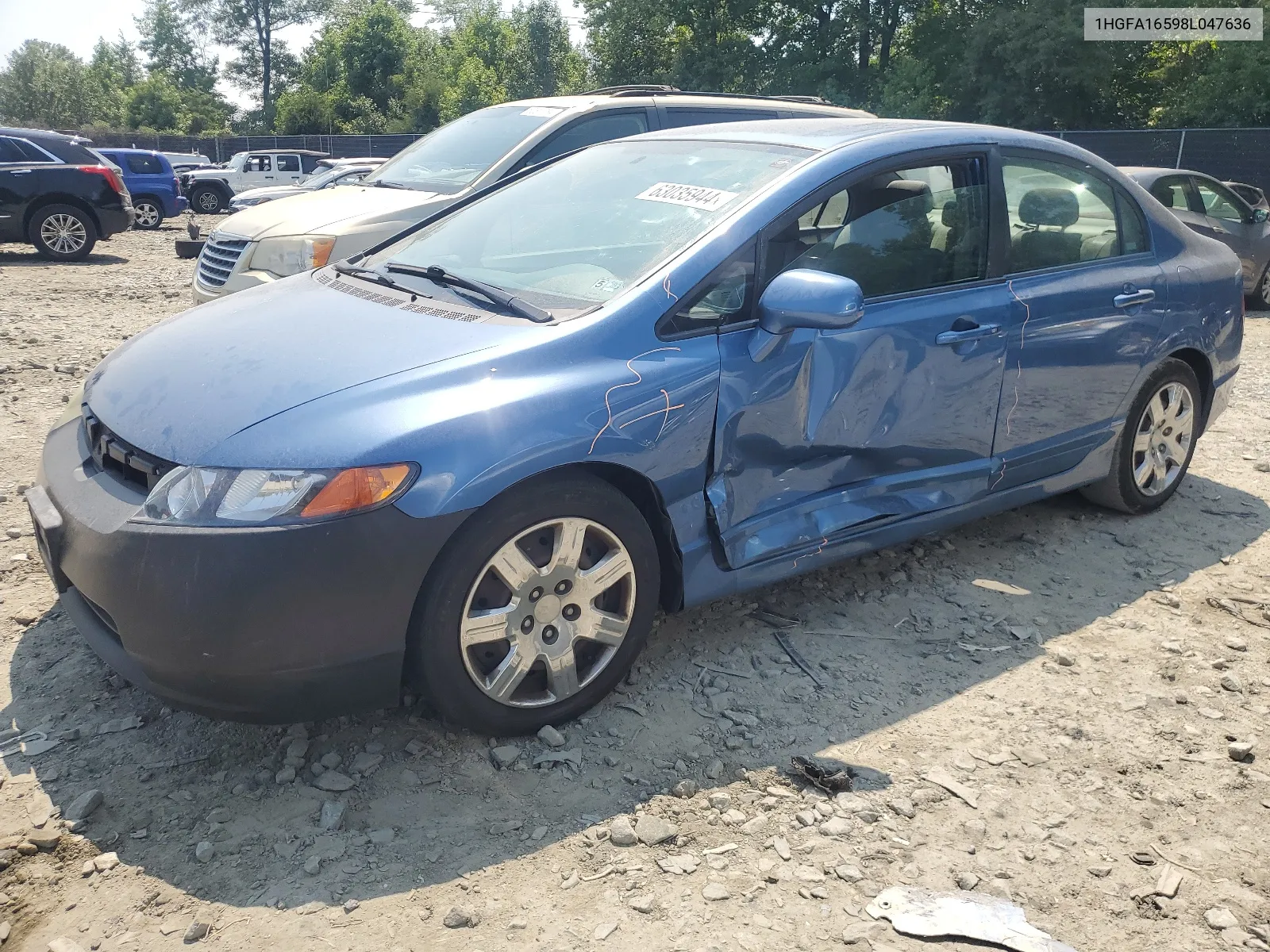 2008 Honda Civic Lx VIN: 1HGFA16598L047636 Lot: 63035944