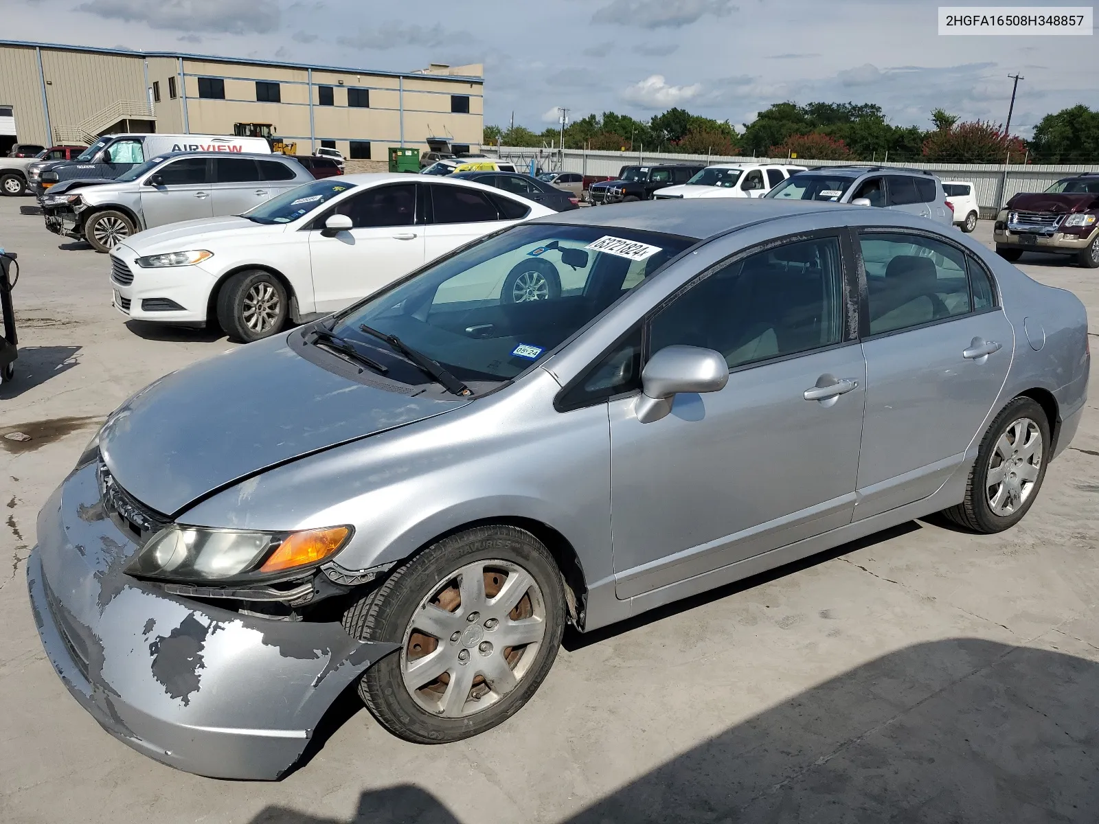 2008 Honda Civic Lx VIN: 2HGFA16508H348857 Lot: 63721824