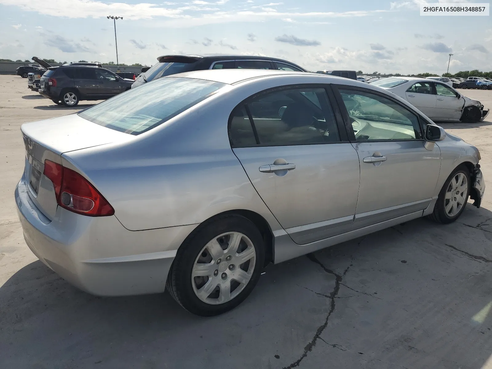 2008 Honda Civic Lx VIN: 2HGFA16508H348857 Lot: 63721824