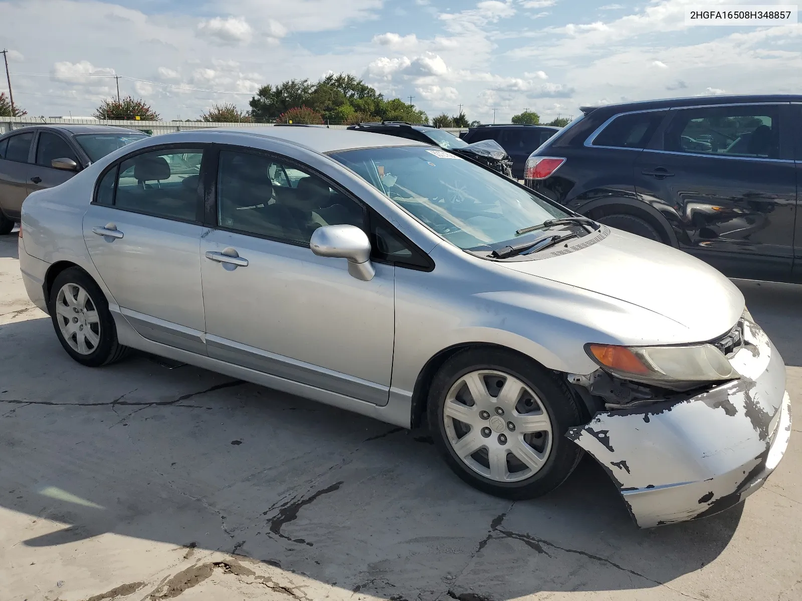 2008 Honda Civic Lx VIN: 2HGFA16508H348857 Lot: 63721824