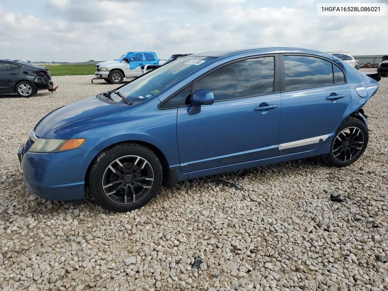 2008 Honda Civic Lx VIN: 1HGFA16528L086021 Lot: 63793704