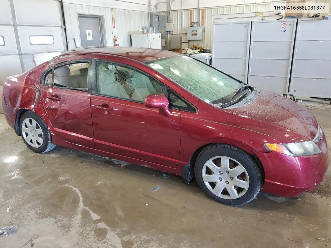 1HGFA16558L081377 2008 Honda Civic Lx