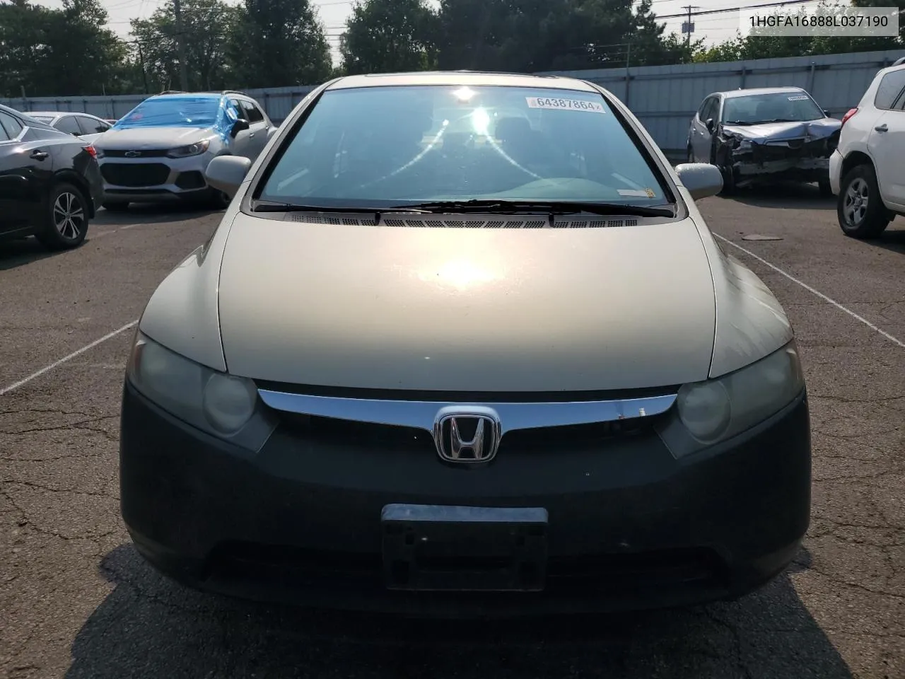 2008 Honda Civic Ex VIN: 1HGFA16888L037190 Lot: 64387864